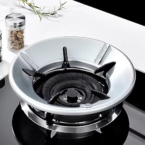 kwer silver gas saver burner stand 4-leg chula support jali ring wind amp fireproof energy-saving metal 07mm pack of 2