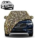 Kwid 100% Waterproof Car Cover | Dustproof Sun Protection Cover | Soft Cotton Lining | Triple Stitched | Mirror Pocket | Antenna Pocket | All Weather Body Cover (Army)