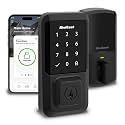 Kwikset Halo Wi-Fi Smart Lock, Keyless Entry Front Door Touchscreen Deadbolt, Matte Black Finish, Grade AAA Certified, UL Listed, Easy Install No Hub, App Control