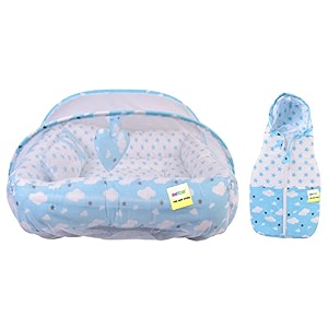 kwitchy baby bedding combo set mattress amp carry bag combo 0-6 months green 2pcs set