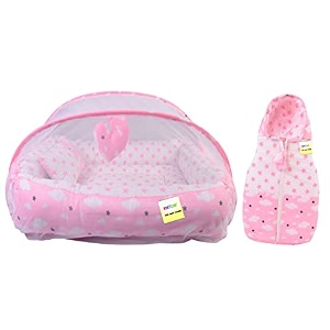 kwitchy baby bedding combo set mattress amp carry bag combo 0-6 months grey 2pcs set