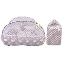 Kwitchy Baby Bedding Combo Set Mattress &amp; Carry Bag Combo (0-6 Months, Grey) (2PCS Set)
