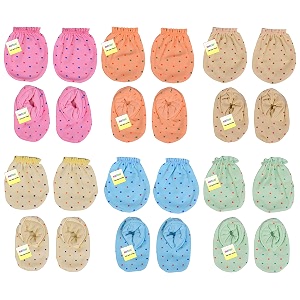 kwitchy baby mitten amp booties set  cotton  gloves amp mittens  hand glove  elastic wristbands  socks  new born  clothes set  infants  boys amp girls  gift packs 0-6 months multicolor