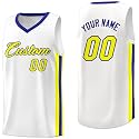 KXK Custom Basketball Jersey, Printed Personalized Name Number for Men Youth