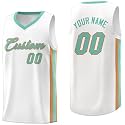KXK Custom Basketball Jersey, Printed Personalized Name Number for Men Youth
