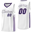 KXK Custom Basketball Jersey, Printed Personalized Name Number for Men Youth