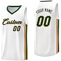 KXK Custom Basketball Jersey, Printed Personalized Name Number for Men Youth