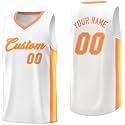 KXK Custom Basketball Jersey, Printed Personalized Name Number for Men Youth