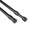 KXLife Spring Tension Curtain Rod for Window Adjustable 28-40", 2Pcs