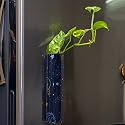 KYARI Space Design Magnetic Planter for Indoor Plants | Rust-Free Magnetic Base | Size 18 * 5 * 4.5 cm | Single Set | Plants not Included