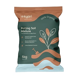 kyari potting mixture -organic potting garden soil mix for plants home garden - 5 kg