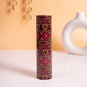 kyari quirky mandala printed magnetic planter rust-free powder coated metal indoor amp outdoor use home amp office decor low maintenance plants not included size 5  45  175