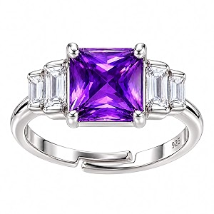 KYAT 925 Sterling Silver Adjustable Ring for