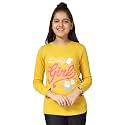 KYDA KIDS 100% Cotton Girls Full Sleeve Printed T-Shirt,Regular fit Round Neck Tops (Pack of 3)