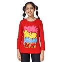 KYDA KIDS 100% Cotton Girls Full Sleeve Printed T-Shirt,Regular fit Round Neck Tops (Pack of 3)