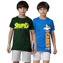 KYDA KIDS 100 Cotton Printed Half Sleeve