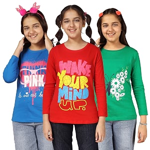 KYDA KIDS Girls 100 Cotton Full Sleeve