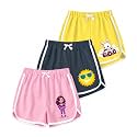 KYDA KIDS® Girls 100% Pure Cotton Printed Shorts | Regular Fit Soft Breathable Summer Wear | Multicolor Kids Shorts (Pack of 3)