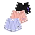 KYDA KIDS® Girls 100% Pure Cotton Printed Shorts | Regular Fit Soft Breathable Summer Wear | Multicolor Kids Shorts (Pack of 3)