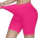 KYDA® Women's Anti Bacterial Cycling Shorts, Under Skirt Biker Shorts, High Waist Stretchable Yoga Shorts &amp; Gym Workout Skin Fit Shorties