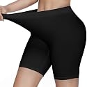 KYDA® Women's Anti Bacterial Cycling Shorts, Under Skirt Biker Shorts, High Waist Stretchable Yoga Shorts &amp; Gym Workout Skin Fit Shorties