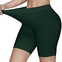 KYDA® Women's Anti Bacterial Cycling Shorts, Under Skirt Biker Shorts, High Waist Stretchable Yoga Shorts &amp; Gym Workout Skin Fit Shorties