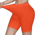 KYDA® Women's Anti Bacterial Cycling Shorts, Under Skirt Biker Shorts, High Waist Stretchable Yoga Shorts &amp; Gym Workout Skin Fit Shorties