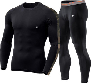Kyk Men Solid Round Neck Polyester Black