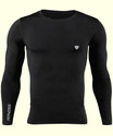 Kyk Men Solid Round Neck Polyester Black