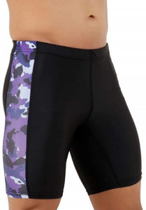 kyk printed solid men black purple tights