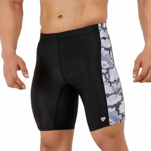kyk printed solid men black tights