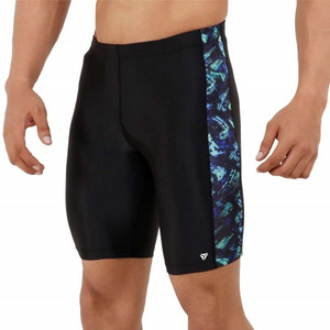 kyk printed solid men black tights