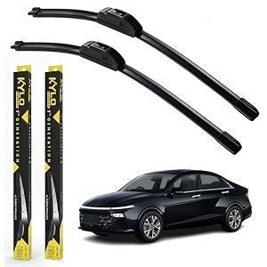 kyloxtreme perfect fitting frameless windshield 100 scratch proof cleaning water repellant silicon wiper blades suitable for verna latest 243416