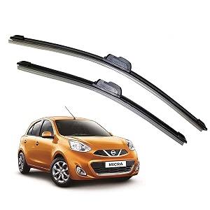 kyloxtreme perfect fitting 100 scratch proof cleaning set of 2 windshield car water repellant silicon wiper blades compatibility with micra d21 p14