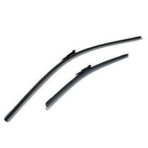 kyloxtreme perfect fitting frameless windshield 100 scratch proof cleaning water repellant silicon wiper blades suitable for punto set of 2 driver side - 2634 passenger side - 1534