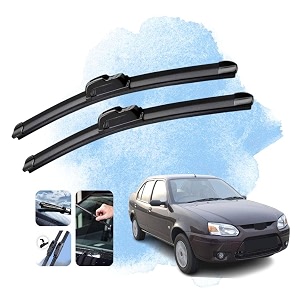 kyloxtreme perfect fitting frameless windshield 100 scratch proof cleaning water repellant silicon wiper blades suitable for ikon d 19p 19 set of 2