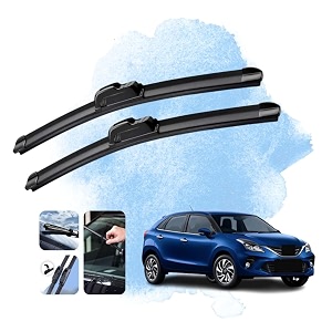 kyloxtreme perfect fitting frameless windshield 100 scratch proof cleaning water repellant silicon wiper blades suitable for glanza d 21p 18 set of 2