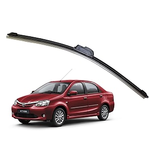 kyloxtreme perfect fitting frameless windshield 100 scratch proof cleaning water repellant silicon wiper blades suitable for etios liva d 26p set of 1