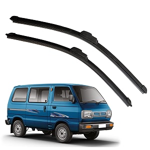kyloxtreme perfect fitting frameless windshield 100 scratch proof cleaning water repellant silicon wiper blades suitable for maruti suzuki omni d 12p 12 set of 2