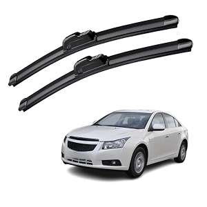 kyloxtreme perfect fitting frameless windshield 100 scratch proof cleaning water repellant silicon wiper blades suitable for cruze driver side - 2434 passenger side - 1834 set of 2