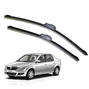 kyloxtreme perfect fitting frameless windshield 100 scratch proof cleaning water repellant silicon wiper blades suitable for mahindra logan d 20p 20 set of 2