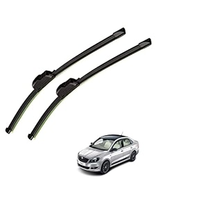 kylo perfect fitting frameless windshield 100 scratch proof cleaning water repellant silicon wiper blades suitable for skoda rapid d 20p 18 set of 2