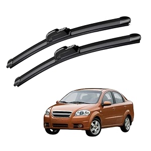 kyloxtreme perfect fitting frameless windshield 100 scratch proof cleaning water repellant silicon wiper blades suitable for aveo d 22p 16 set of 2