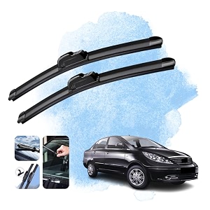 kyloxtreme perfect fitting frameless windshield 100 scratch proof cleaning water repellant silicon wiper blades suitable for tata manza d 24p 15 set of 2