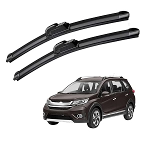 kyloxtreme perfect fitting frameless windshield 100 scratch proof cleaning water repellant silicon wiper blades suitable for br-v d2434 p1634 set of 2