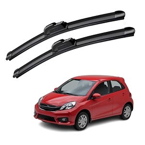 kyloxtreme perfect fitting frameless windshield 100 scratch proof cleaning water repellant silicon wiper blades suitable for brio d 22p 15 set of 2