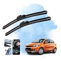 KyloXtreme Perfect Fitting Frameless Windshield 100% Scratch Proof Cleaning Water Repellant Silicon Wiper Blades Suitable for TATA TIAGO D 22,P 16 (Set of 2)