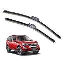 KyloXtreme Perfect Fitting Frameless Windshield 100% Scratch Proof Cleaning Water Repellant Silicon Wiper Blades Suitable for MAHINDRA XUV 500 D 26,P 19 (Set of 2)