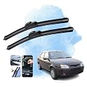 KyloXtreme Perfect Fitting Frameless Windshield 100% Scratch Proof Cleaning Water Repellant Silicon Wiper Blades Suitable for IKON D 19,P 19 (Set of 2)