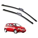 KyloXtreme Perfect Fitting Frameless Windshield 100% Scratch Proof Cleaning Water Repellant Silicon Wiper Blades Suitable for UV-A (Set of 2) (Driver Side - 22", Passenger Side - 15")